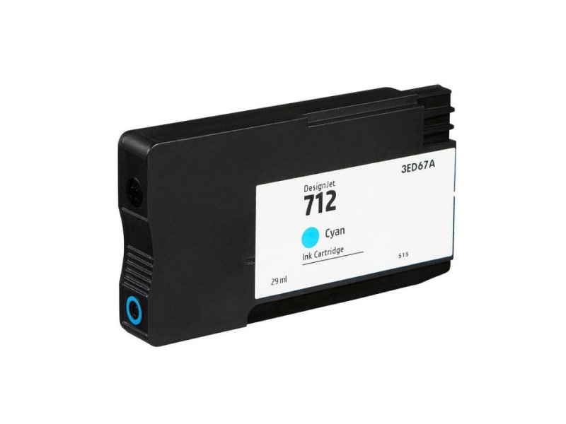 Cartouche compatible HP 712 3ED67A - Cyan - 29ml