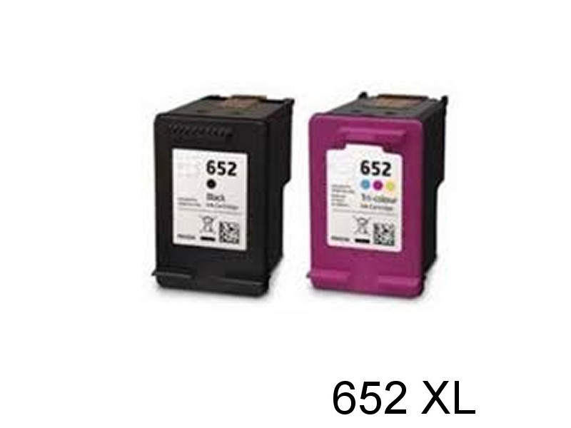 Multipack 2 cartouches compatibles HP 652XL - Noir + Couleur