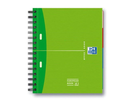 Oxford Office Cahier à spirale European Book 4, format A5+