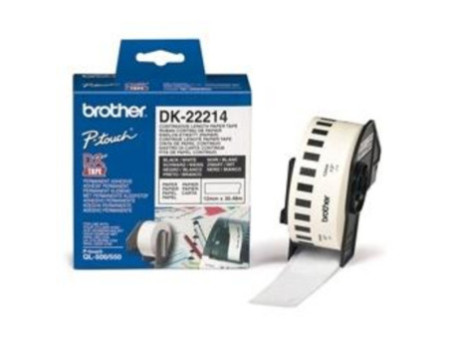 Ruban encreur PTOUCH Noir / Blanc BROTHER DK22214
