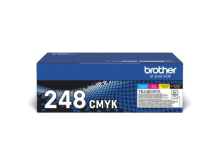 Toner Laser (1 Noir + 1 Cyan + 1 Magenta + 1 Jaune) BROTHER (*4) TN248VAL