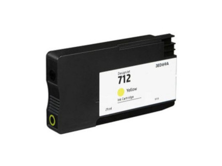 Cartouche compatible HP 712 3ED69A - Jaune - 29ml