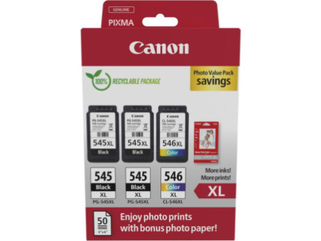 Multipack CANON 2xPG-545XL + 1x CL-546XL - 8286B015