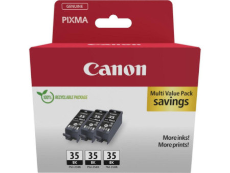 Cartouche CANON N°35 (x3) Noir - 1509B028