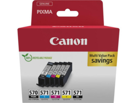Multipack Canon PGI-570 BK + CLI-571 BK/C/M/Y - 0372C006