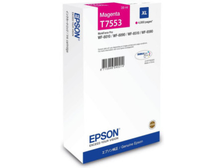 Cartouche Jet d'encre Magenta EPSON N°T7553 C13T75534N