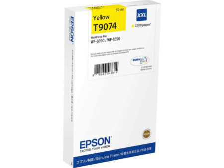 Bouteille d'encre Jaune EPSON N°T9074 C13T90744N