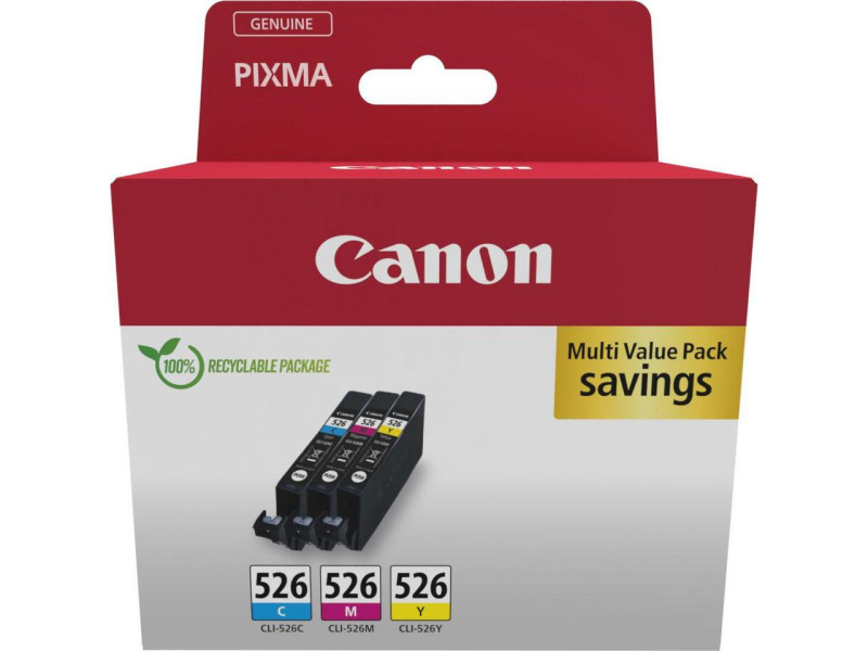Multipack Canon CLI-526 C/M/Y - 4541B018