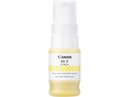 Bouteille d'encre Jaune CANON N° 55 6291C001