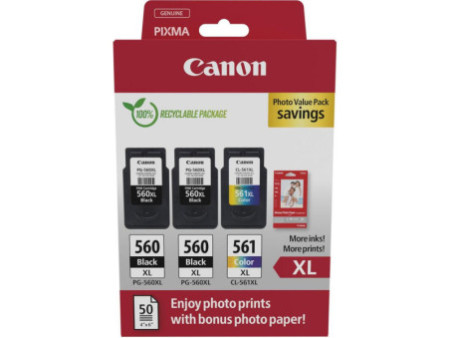 Multipack CANON 2x PG-560XL + 1x CL-561XL - 3712C012
