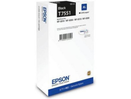 Cartouche Jet d'encre Noir EPSON N°T7551 C13T75514N