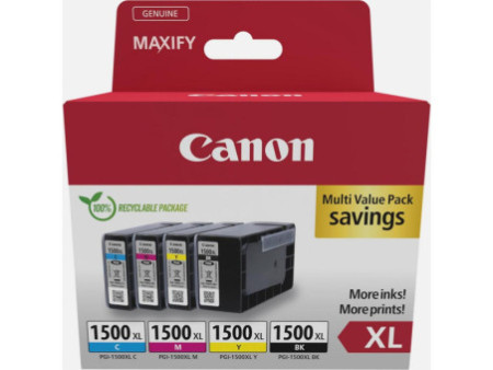 Muktipack CANON PGI-1500XL BK/C/M/Y - 9182B011