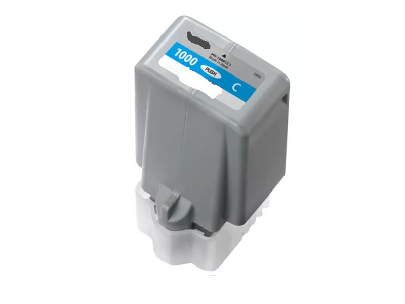 Cartouche compatible Canon PFI1000C 0547C001 - cyan - 80 ml
