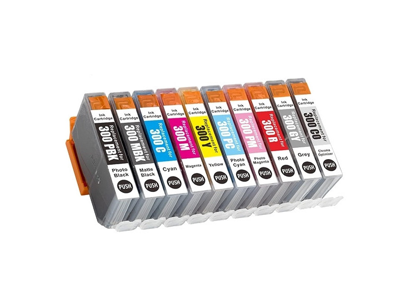 Multipack 10 cartouches compatibles Canon PFI-300