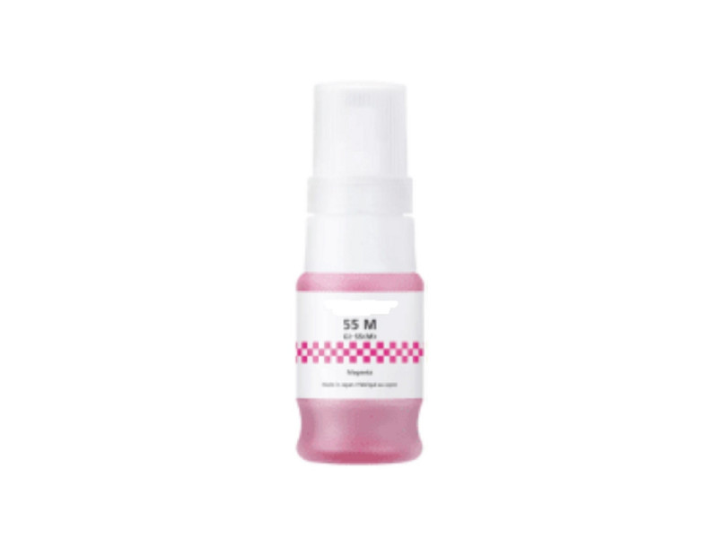 Bouteille encre compatible CANON GI-55M 6290C001 - Magenta - 3000 pages