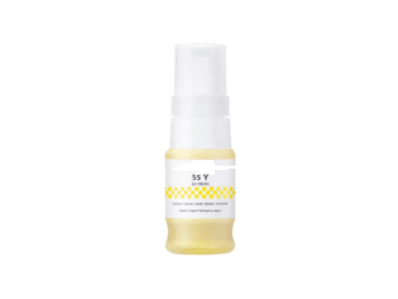 Bouteille encre compatible CANON GI-55Y 6291C001 - Jaune - 3000 pages