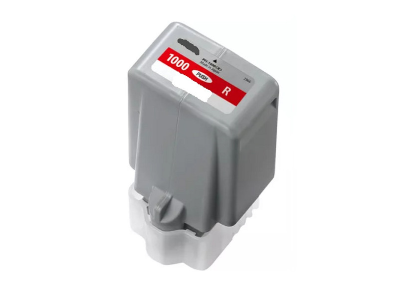 Cartouche compatible Canon PFI1000R 0554C001 - rouge - 80 ml