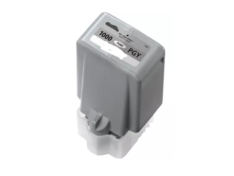 Cartouche compatible Canon PFI1000PGY 0553C001 - photo gris - 80 ml