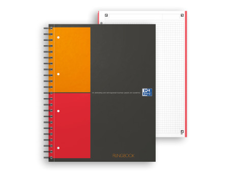 Oxford International Cahier 'FILINGBOOK', A4+, quadrillé