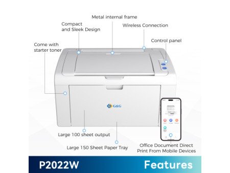 Compatible G&G Printer&Consumables GGP2022W BIANCO pour G&G