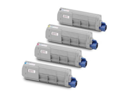 Compatible Toner Color Set OKIES6412C CYAN pour OKI - 46507515