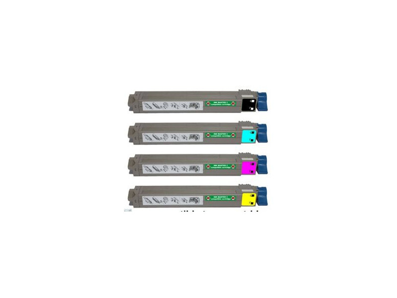 Compatible Toner Color Set OKIC9655Y Yellow pour OKI - 43837129