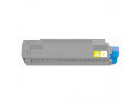 Toner compatible Oki 45862819 - Jaune - 15.000 pages