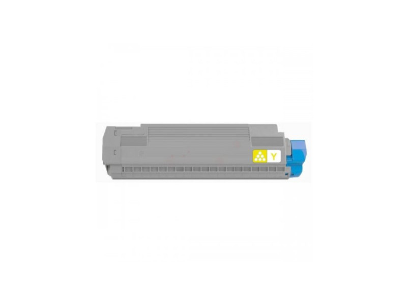 Toner compatible Oki 45862819 - Jaune - 15.000 pages