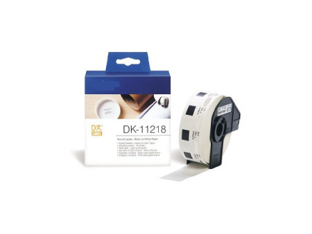 Compatible Label & Ribbon NCDK11218 White pour Brother