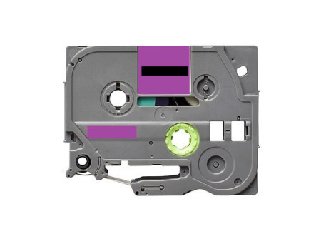 Compatible Label & Ribbon NCTZEMQF31 Black-Purple pour Brother