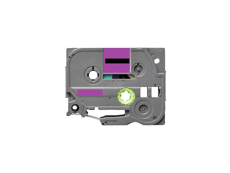 Compatible Label & Ribbon NCTZEMQF31 Black-Purple pour Brother