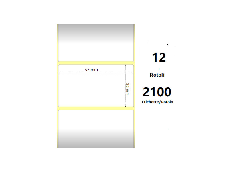 Compatible Label & Ribbon ZE10015781 White pour Zebra