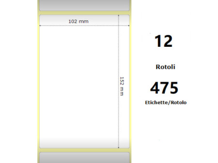 Compatible Label & Ribbon ZE800284-605 White pour Zebra