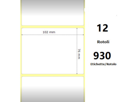 Compatible Label & Ribbon ZE800264-305 White pour Zebra