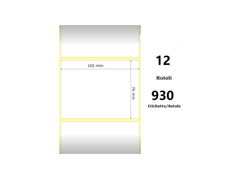 Compatible Label & Ribbon ZE800264-305 White pour Zebra