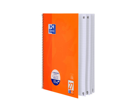 Oxford Cahier à spirale, A4+, ligné, 160 pages