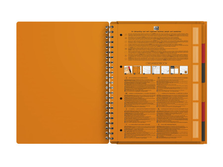 Oxford International Cahier 'ORGANISERBOOK', A4+, ligné