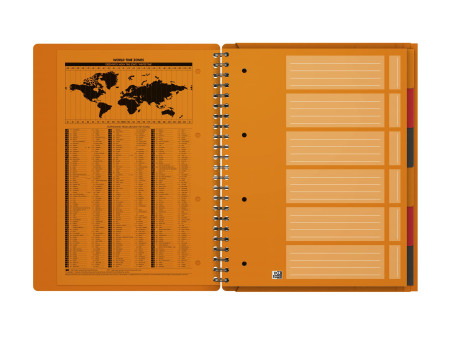 Oxford International Cahier 'ORGANISERBOOK', A4+, ligné