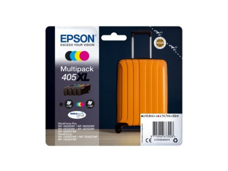 Multipack Epson 405XL - 4 Cartouche (1 Noir + 1 Cyan + 1 Magenta + 1 Jaune) (*4) C13T05H64010