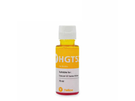 Bouteille d'encre COMPATIBLE HP GT52 M0H56AE - Jaune