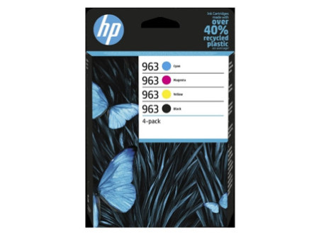 Cartouche Jet d'encre HP 963 (1 Noir + 1 Cyan + 1 Magenta + 1 Jaune) (*4) 6ZC70AE