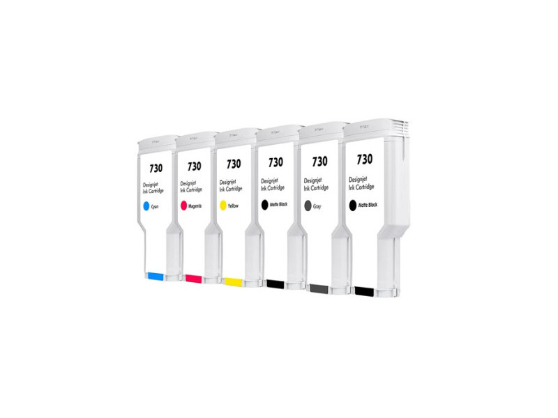 Compatible Plotter cartridges  HP730XY Yellow pour HP - P2V70A