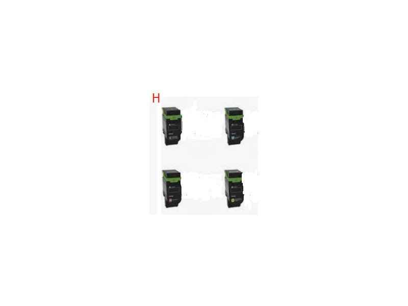 Toner compatible Lexmark 75M2HY0 - Jaune - 8.800 pages