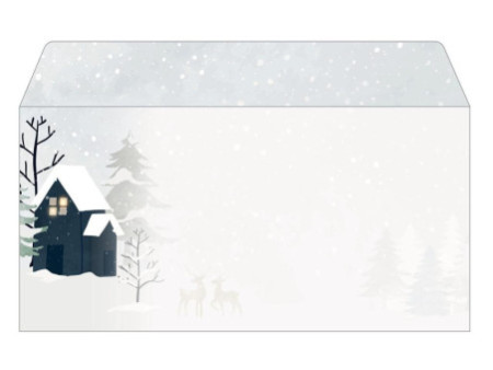 papier Enveloppe à motif de Noël 'Cozy Christmas Watercolor'