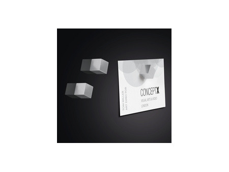 sigel Aimant néodyme cube 'Strong' C5, set de 5, argent