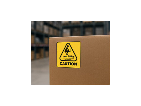 rillprint Étiquette d'avertissement 'CAUTION OVER 20 KG'