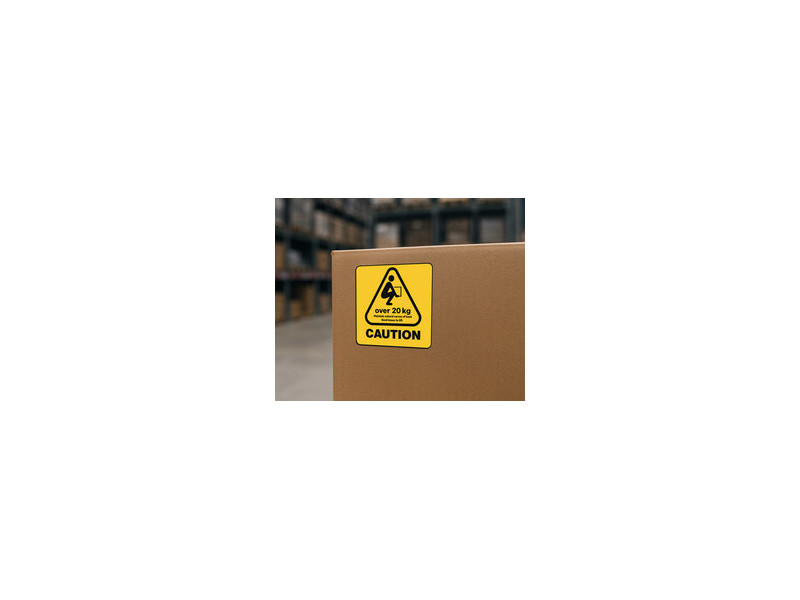 rillprint Étiquette d'avertissement 'CAUTION OVER 20 KG'