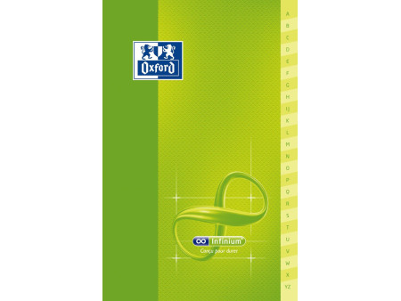 Oxford Carnet répertoire 'Infinium', 110 x 170 mm, quadrillé