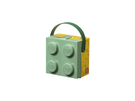 LEGO Boîte à goûter avec poignée, vert sable