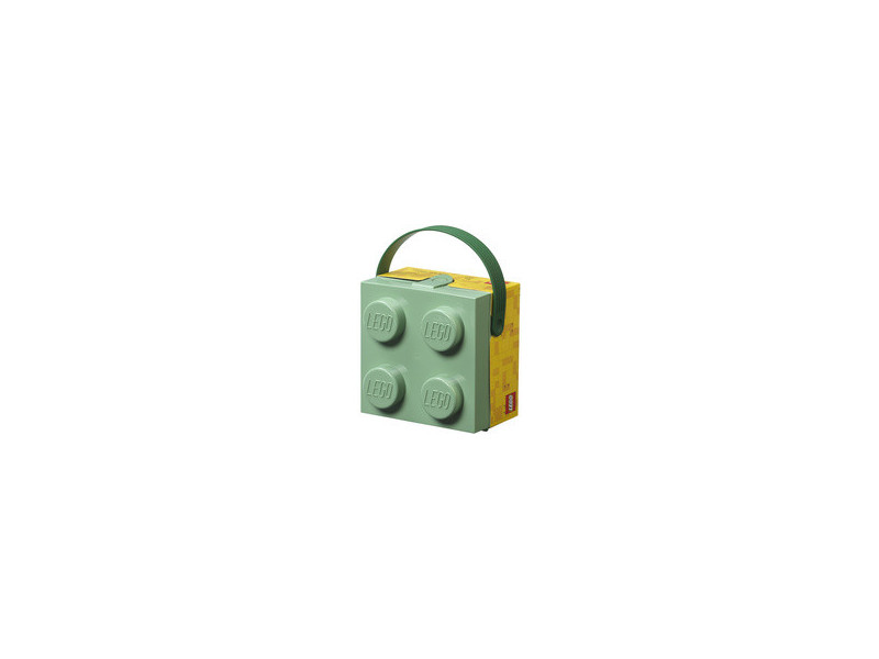 LEGO Boîte à goûter avec poignée, vert sable